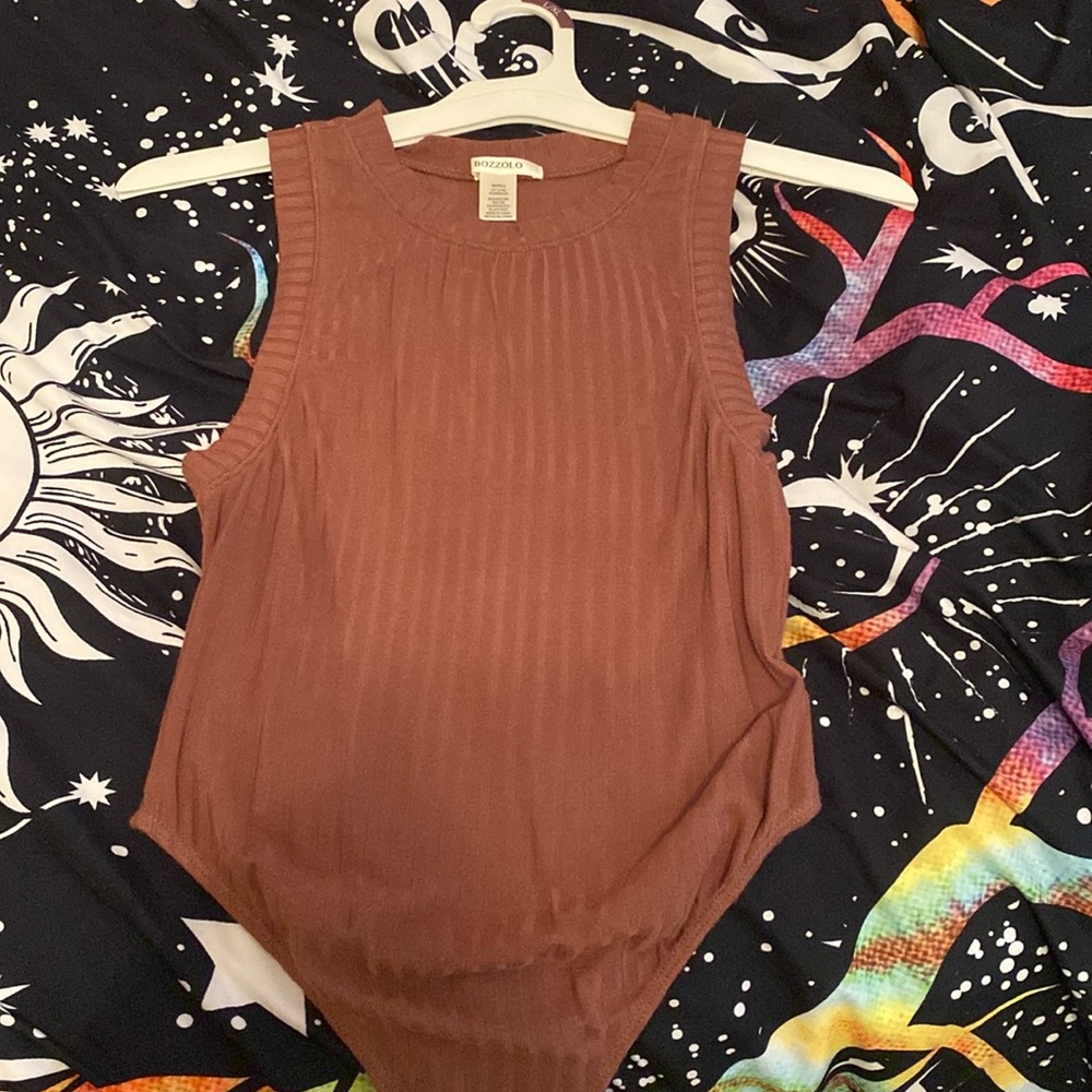 brown tank bodysuit